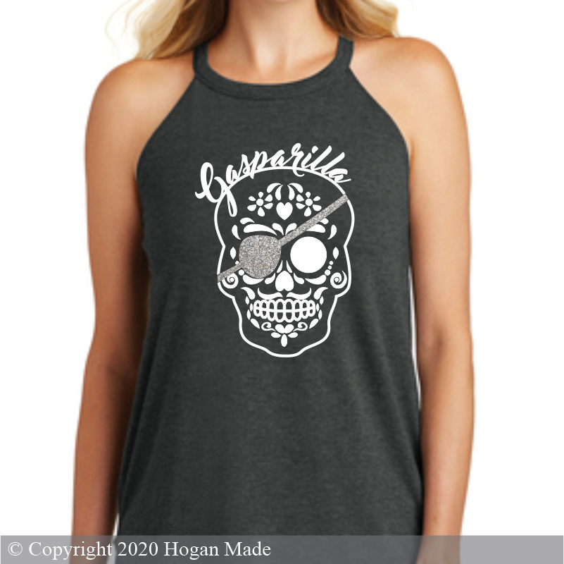 Gasparilla Sugar Skull Rocker Style Tank