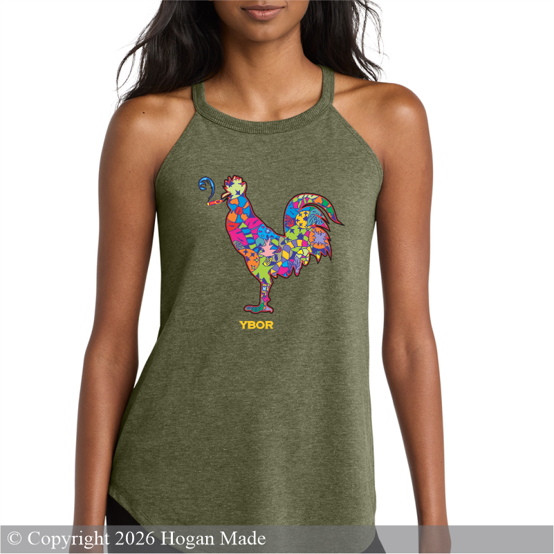 Smokin' Rooster Cuban Folk Art Tank