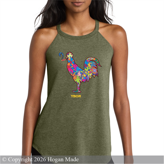 Smokin' Rooster Cuban Folk Art Tank