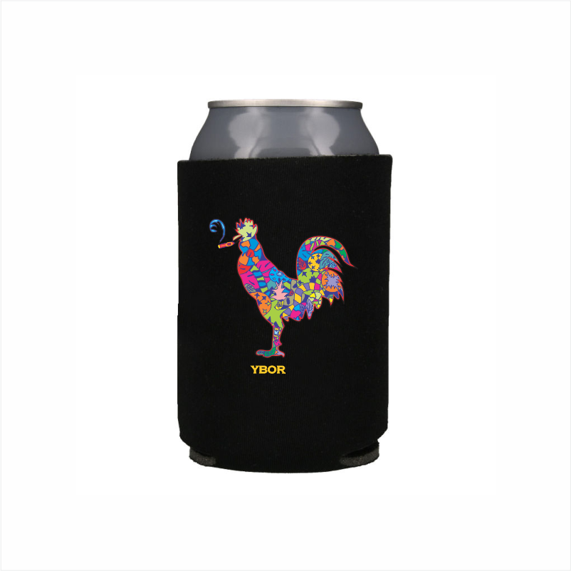 Cuban Folk Art Smokin' Rooster Koozie