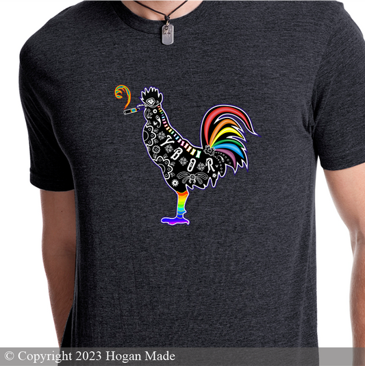 Sugar Skull Smokin' Rooster PRIDE Full Color