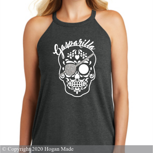 Gasparilla Sugar Skull Rocker Style Tank