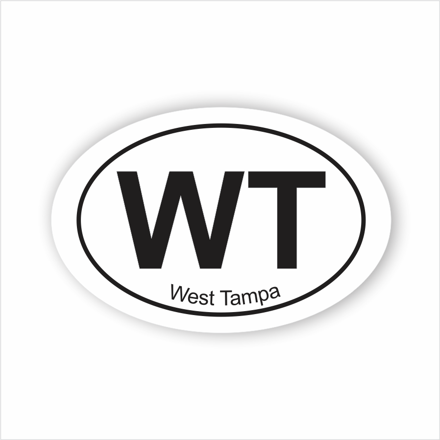 West Tampa Oval Sticker