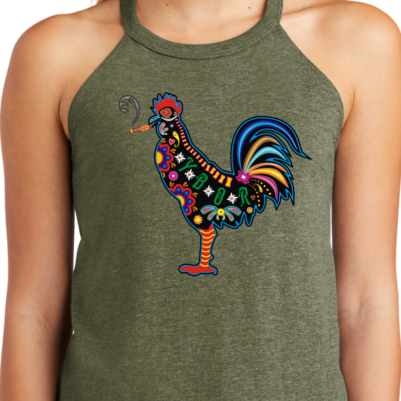 Sugar Skull Smokin' Rooster Tank