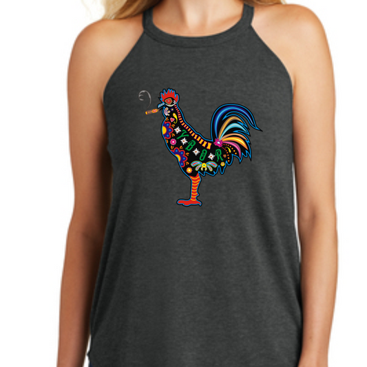 Sugar Skull Smokin' Rooster Tank